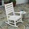 Merrick Lane Fielder Set of 2 Contemporary Rocking Chairs, All-Weather HDPE Indoor/Outdoor Rockers